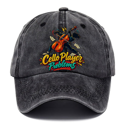 Cello Player Problems Music Instruments Classic Cap – Graphite