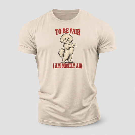 Bichon Frise Dog Declarations Cotton T-Shirt – Sand