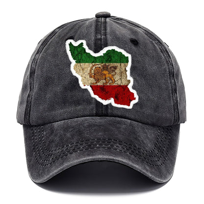 Iran Map Sticker Classic Cap – Graphite