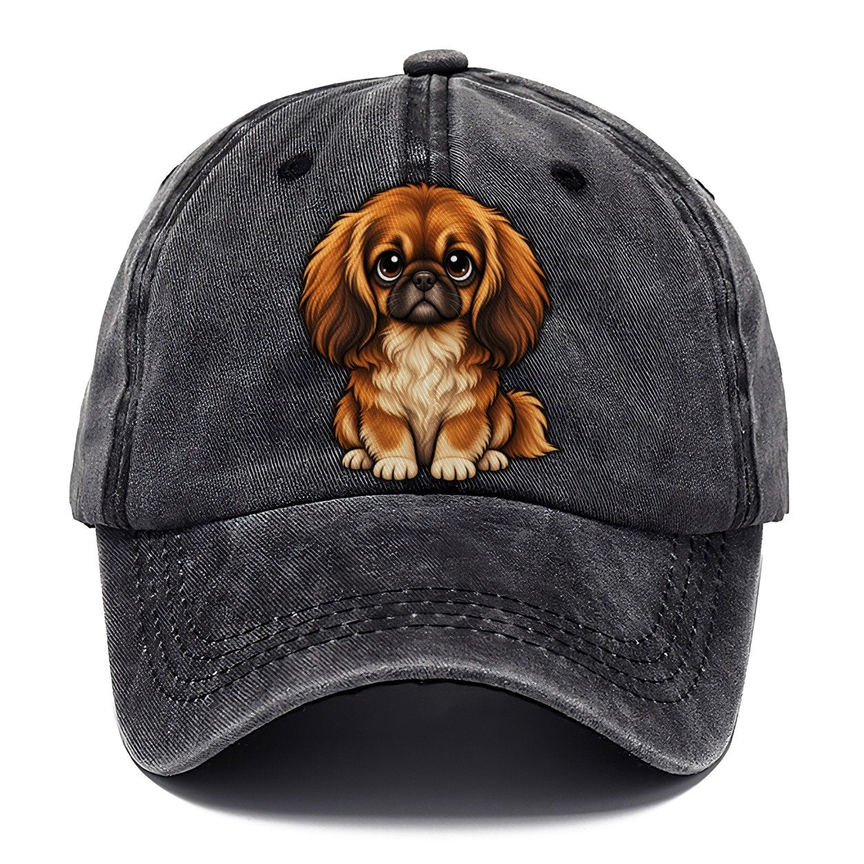 Pekingese Sitting Sweetheart Classic Cap – Graphite