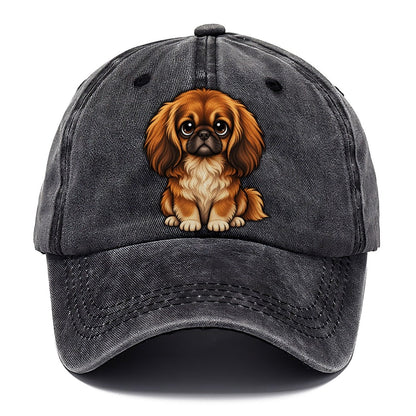 Pekingese Sitting Sweetheart Classic Cap – Graphite