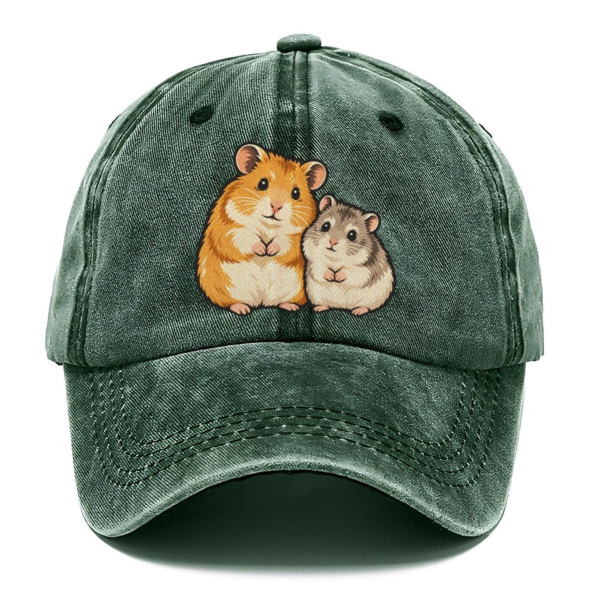 Hamster Sisters Small Pet Logos Classic Cap – Forest Mist