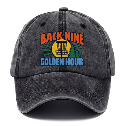 Back Nine Golden Hour Disc Golf Classic Cap – Graphite