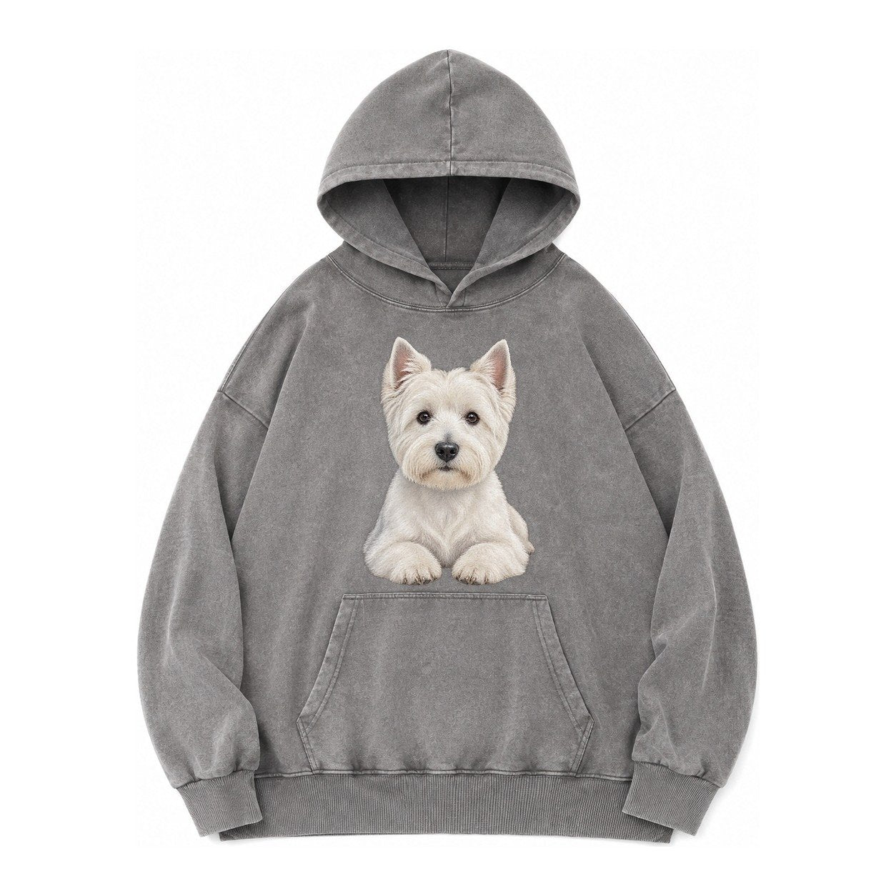 Pickleball Vintage Washed Hoodie – Grey