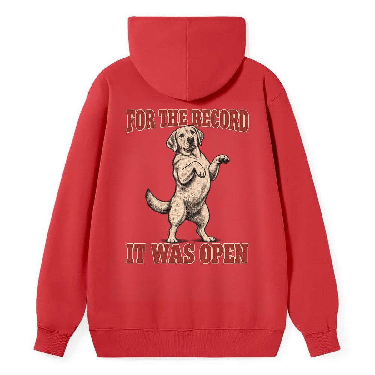 Labrador Retriever Dog Declarations Classic Pullover Hoodie – Red