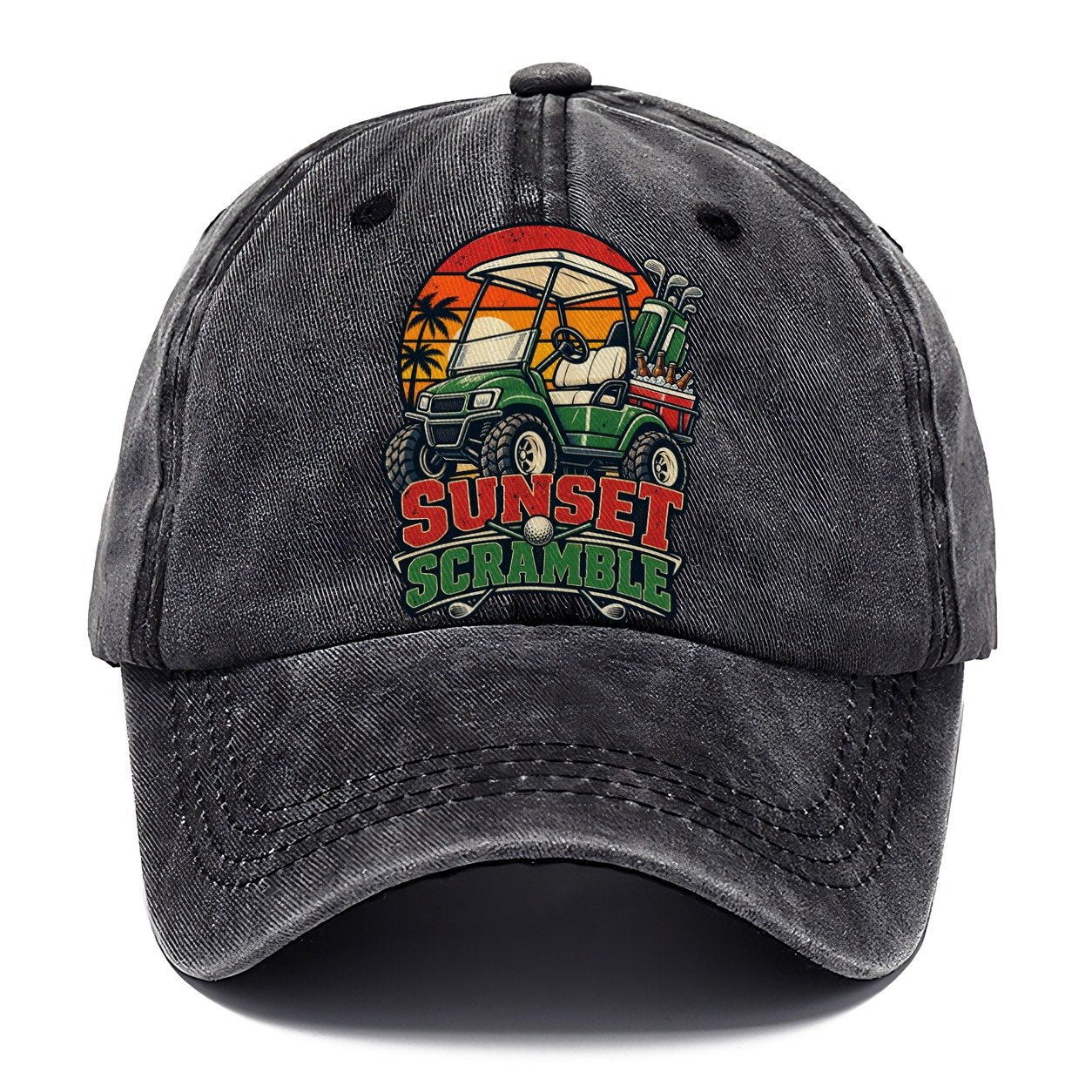 Sunset Scramble Golf Life Classic Cap – Graphite