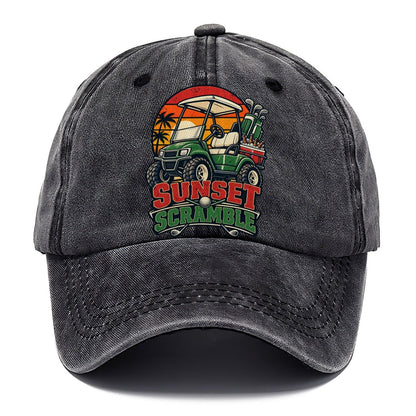 Sunset Scramble Golf Life Classic Cap – Graphite