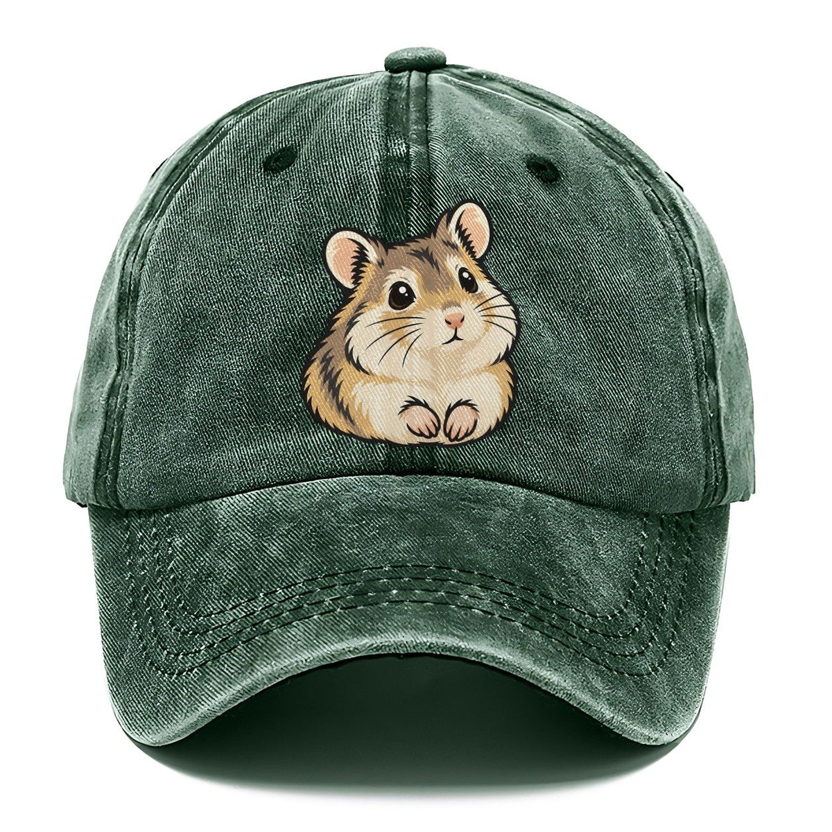 Dwarf Hamster Bright Ears Small Pet Logos Classic Cap – Forest Mist