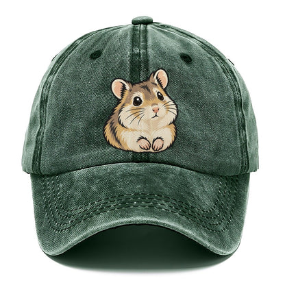 Dwarf Hamster Bright Ears Small Pet Logos Classic Cap – Forest Mist