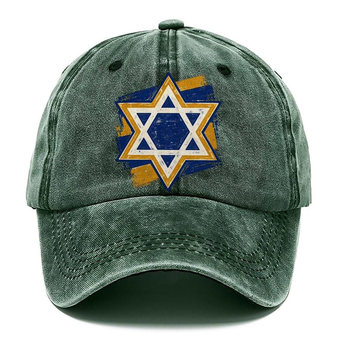 Handcrafted Star of David Classic Cap – Forest Mist