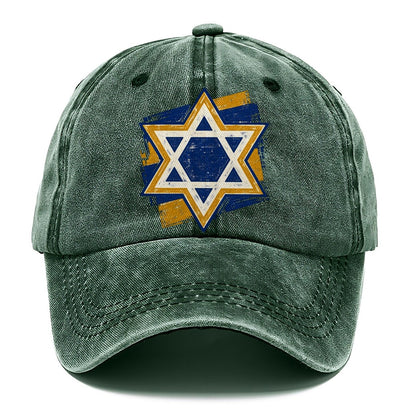 Handcrafted Star of David Classic Cap – Forest Mist