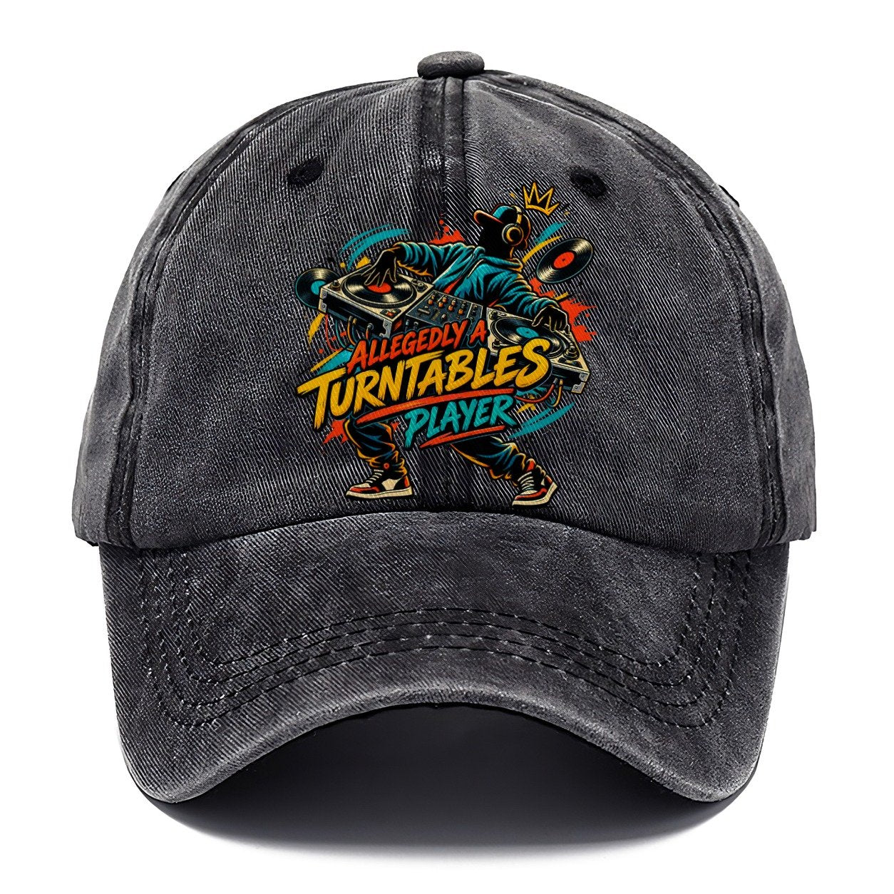 Allegedly A Turntables Player Music Instruments Classic Cap – Graphite