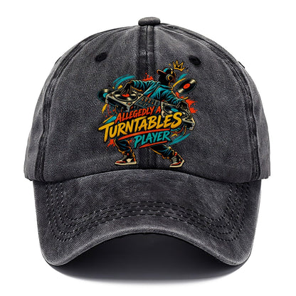 Allegedly A Turntables Player Music Instruments Classic Cap – Graphite