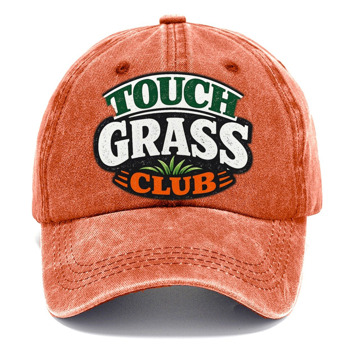 Touch Grass Club Classic Cap – Terracotta Clay