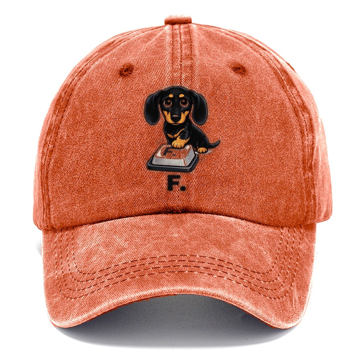Dachshund Pressing Key Classic Cap – Terracotta Clay