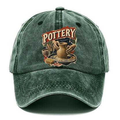 Pottery Hands on Wheel Classic Cap – Forest Mist