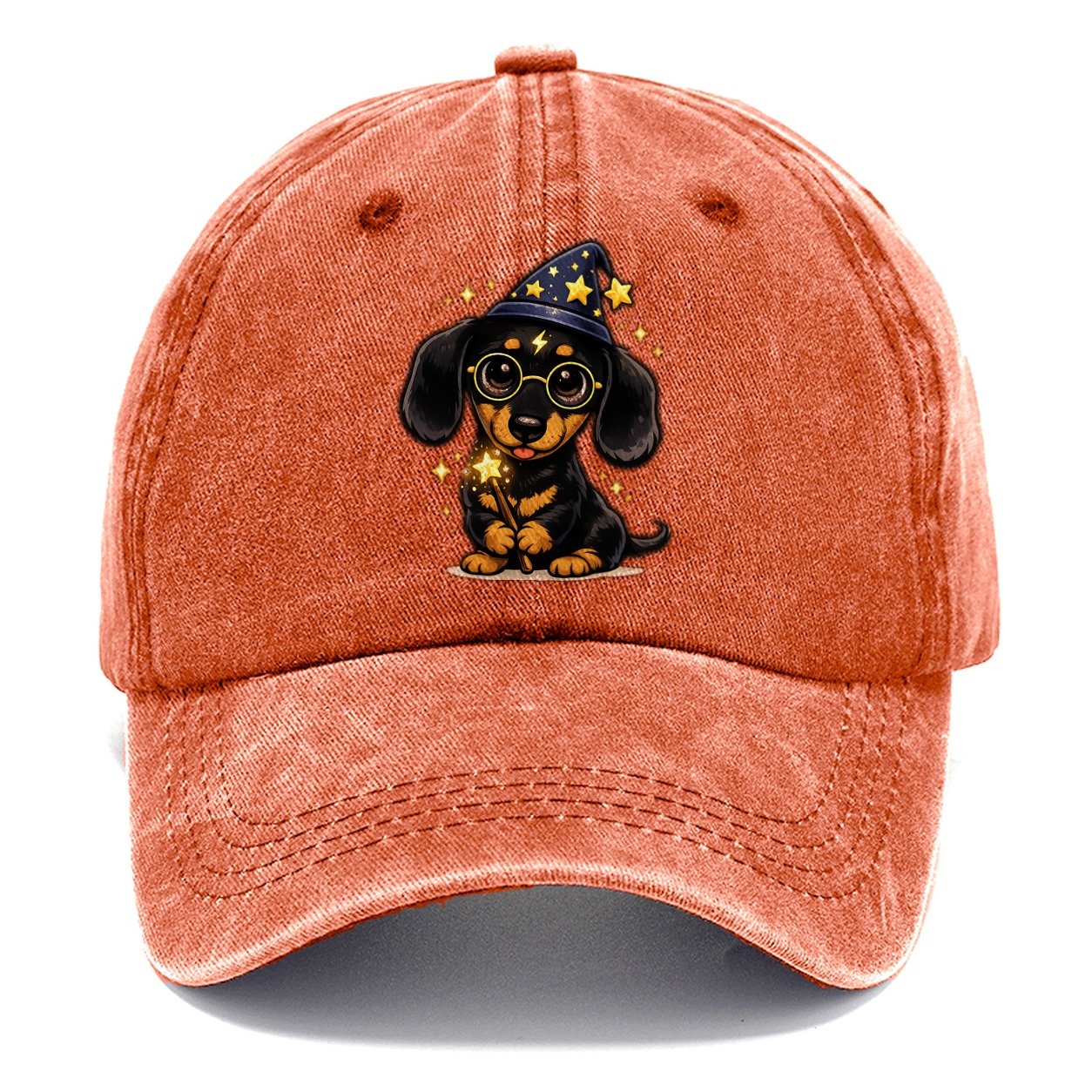 Dachshund Wizard Wand Classic Cap – Terracotta Clay