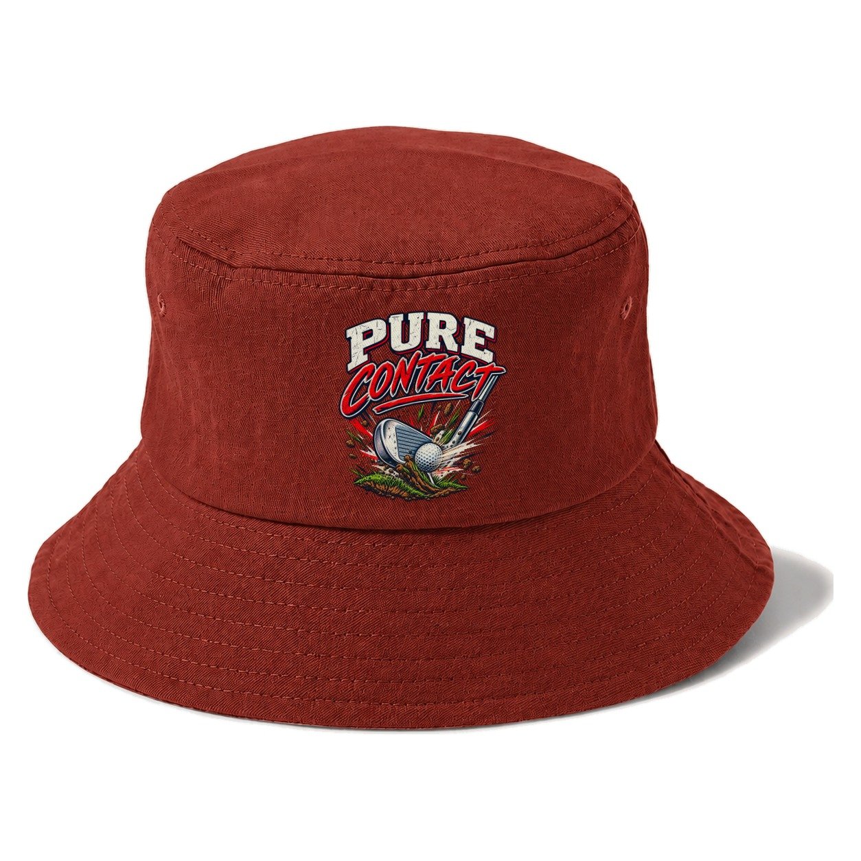 Pure Contact Golf Life Bucket Hat – Red