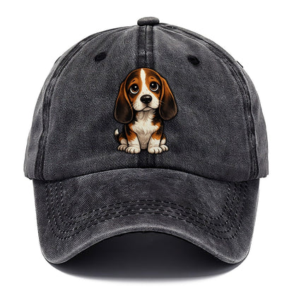 Beagle Sitting Sweetheart Classic Cap – Graphite
