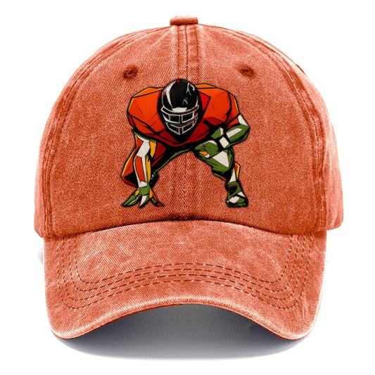 Football Lineman Stance Classic Cap – Terracotta Clay