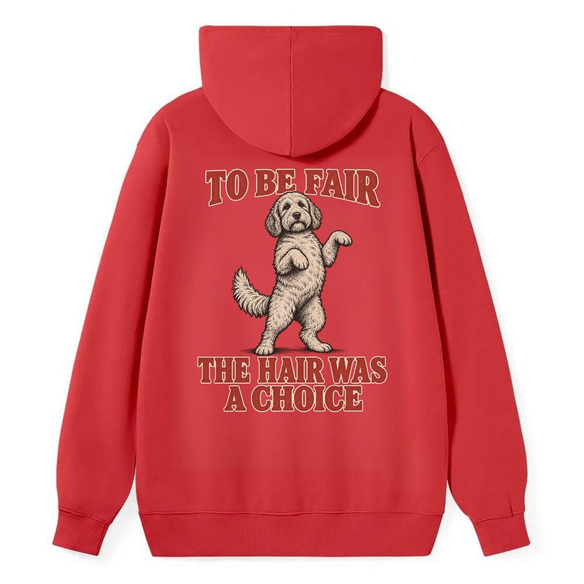 Labradoodle Dog Declarations Classic Pullover Hoodie – Red