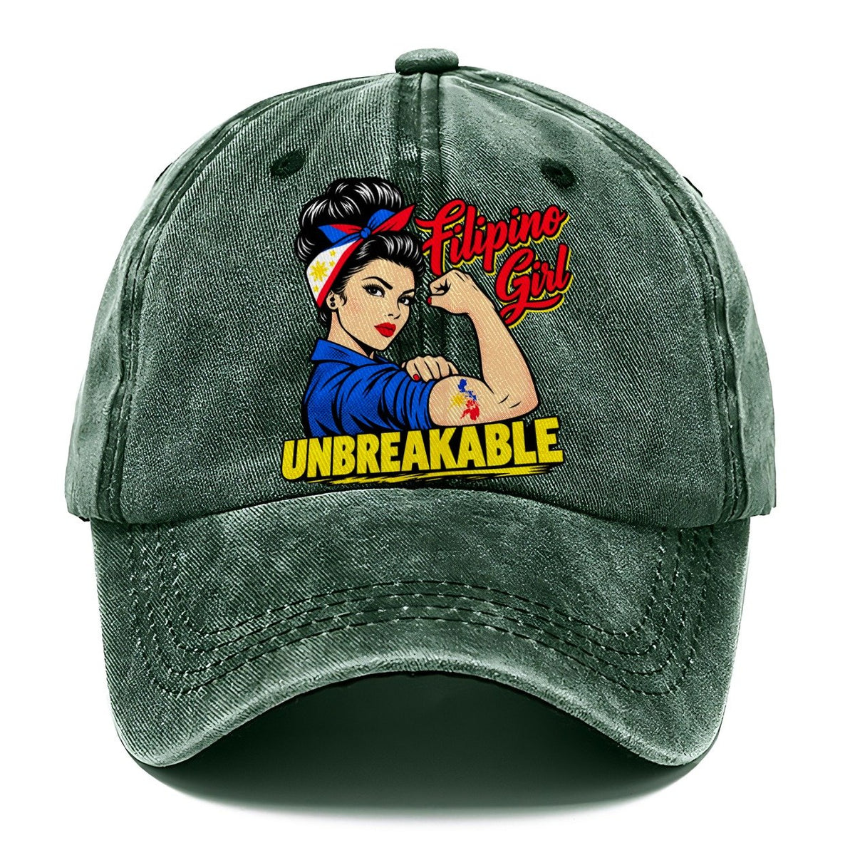 Filipino Girl Unbreakable Classic Cap – Forest Mist