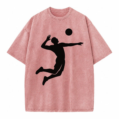Volleyball Spike Vintage T-shirt – Dusty Rose