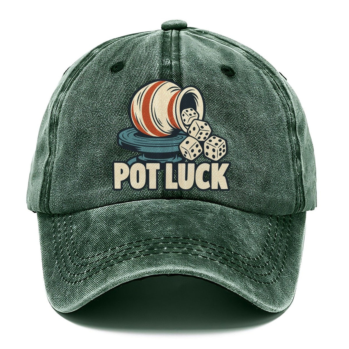 Pot Luck Familiar Punchlines Classic Cap – Forest Mist