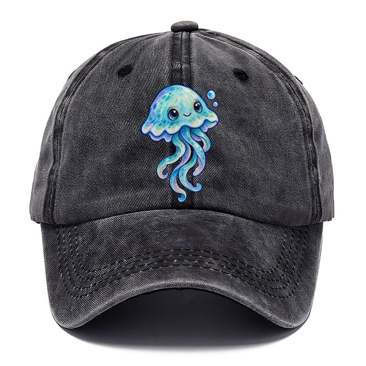 Jellyfish Upward Drift Sea Sprite Classic Cap – Graphite