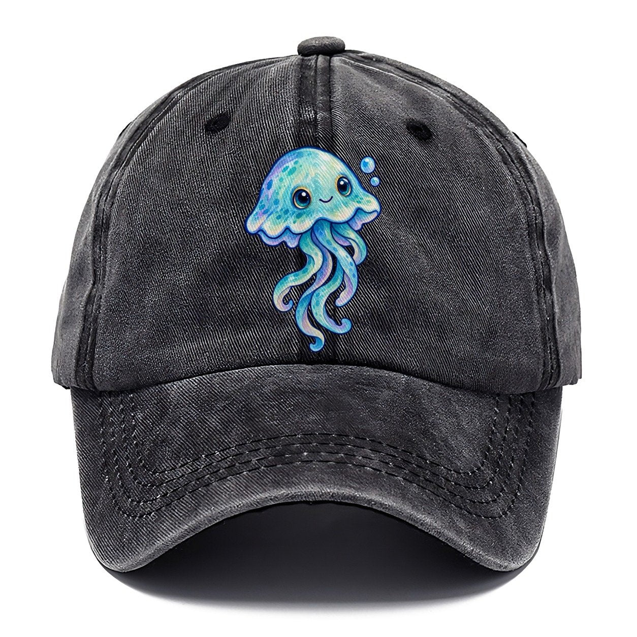 Jellyfish Upward Drift Sea Sprite Classic Cap – Graphite