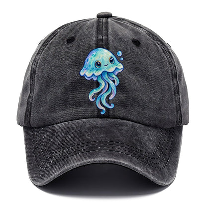Jellyfish Upward Drift Sea Sprite Classic Cap – Graphite