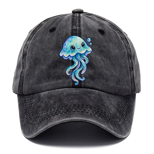Jellyfish Upward Drift Sea Sprite Classic Cap – Graphite