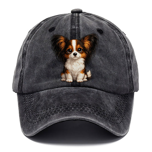 Papillon Sitting Sweetheart Classic Cap – Graphite