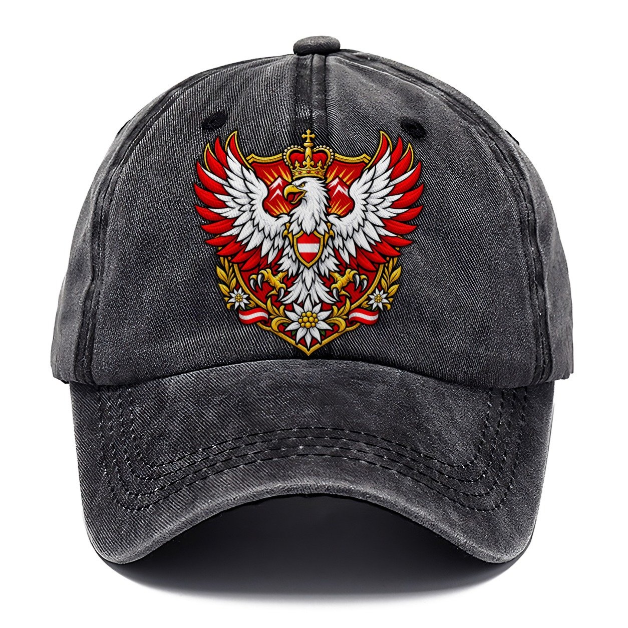 Austria Heraldic Crest Country Logos Classic Cap – Graphite