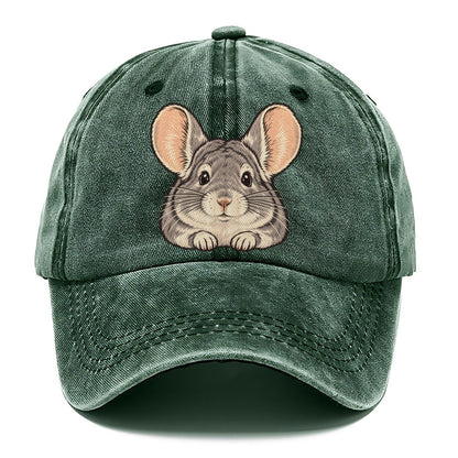 Chinchilla Big Ears Small Pet Logos Classic Cap – Forest Mist