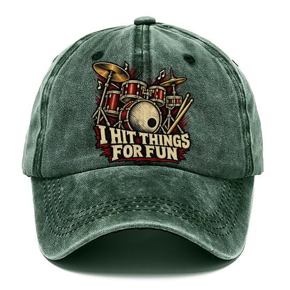 I Hit Things For Fun Classic Cap – Forest Mist