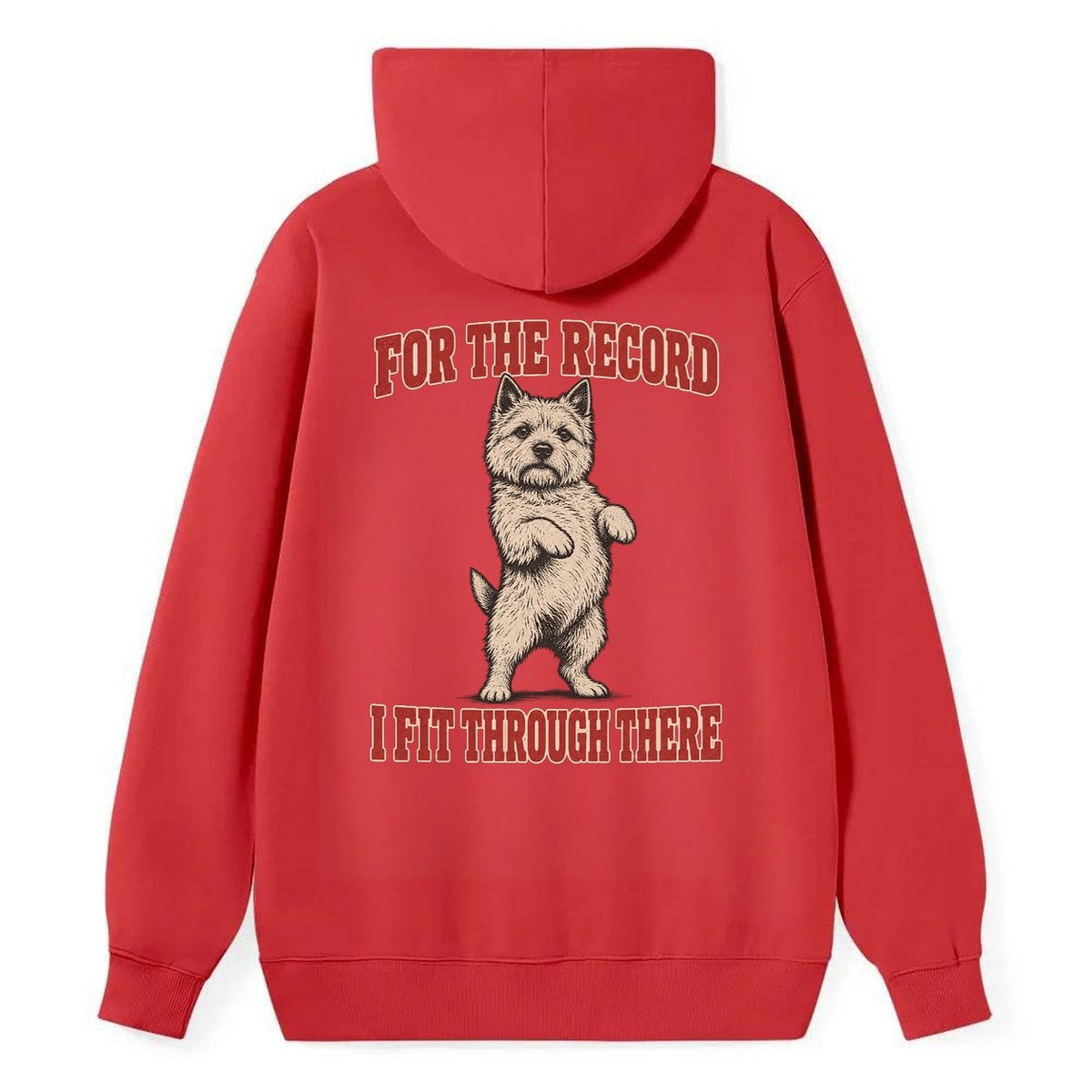 Norwich Terrier Dog Declarations Classic Pullover Hoodie – Red