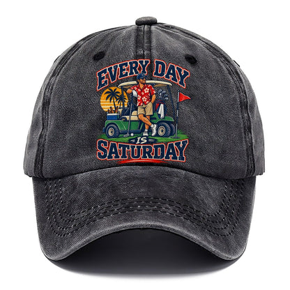 Every Day Is Saturday Golf Life Classic Cap – Graphite