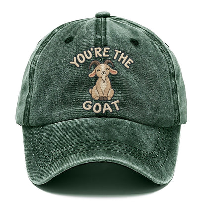 Goat Animal Puns Classic Cap – Forest Mist