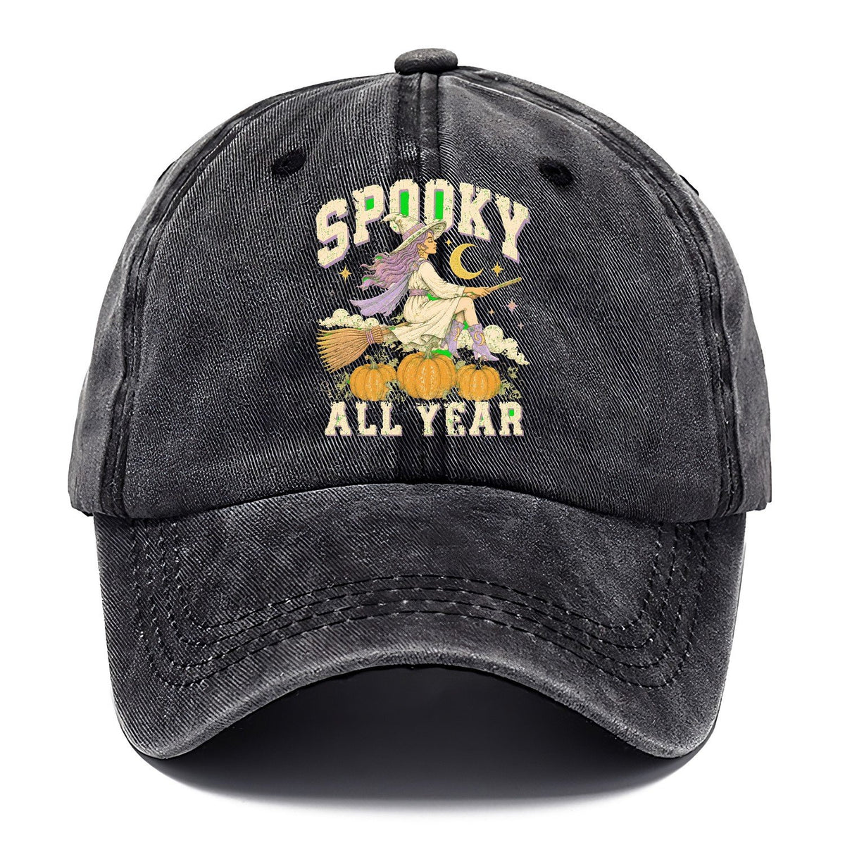 Spooky All Year Witch Classic Cap – Graphite
