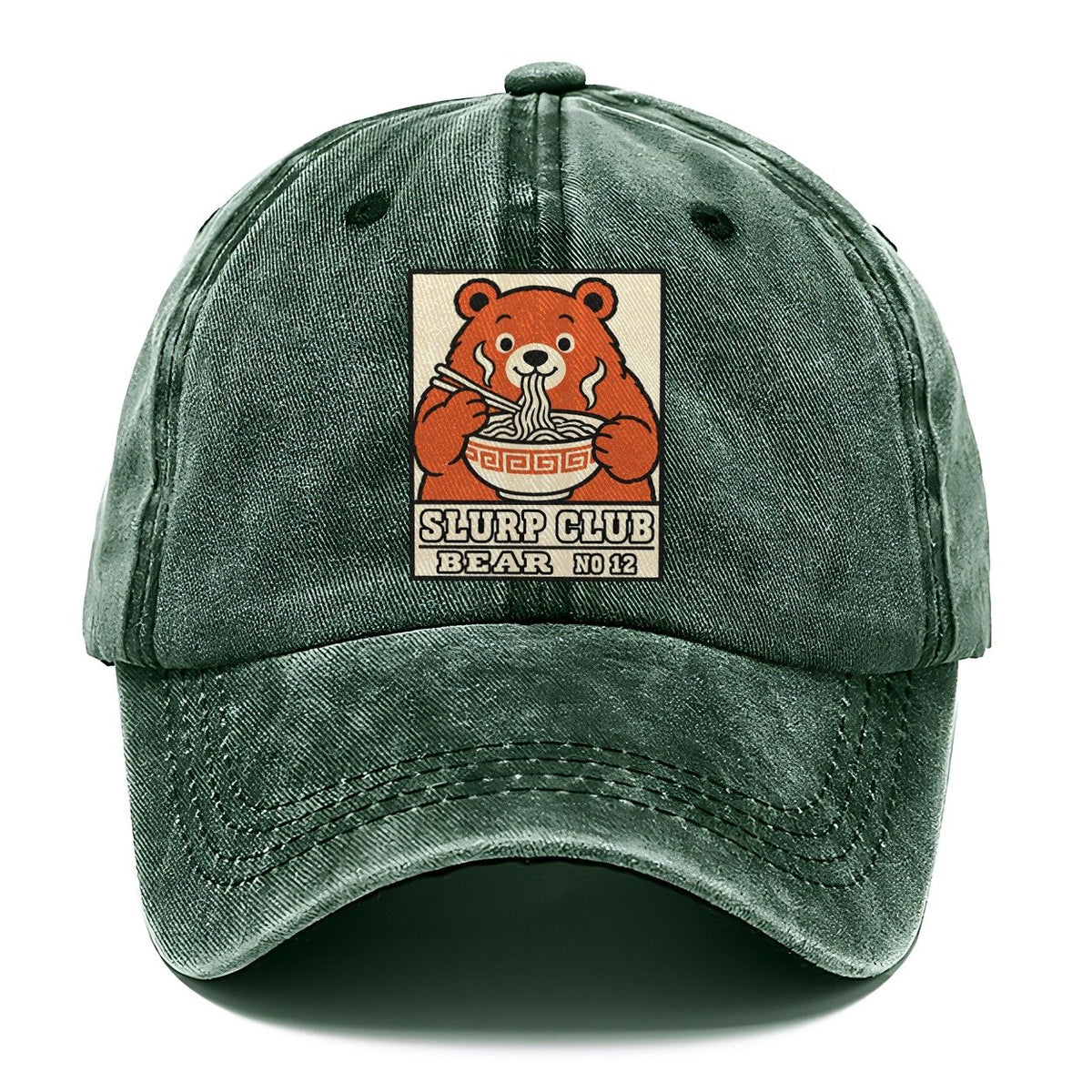 Bear Double Slurp Club Classic Cap – Forest Mist