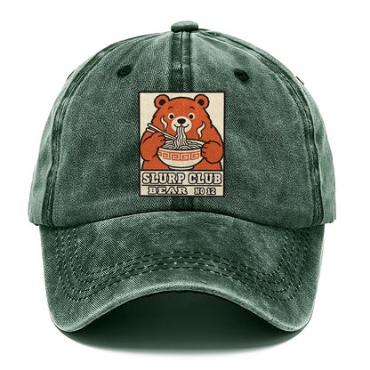 Bear Double Slurp Club Classic Cap – Forest Mist