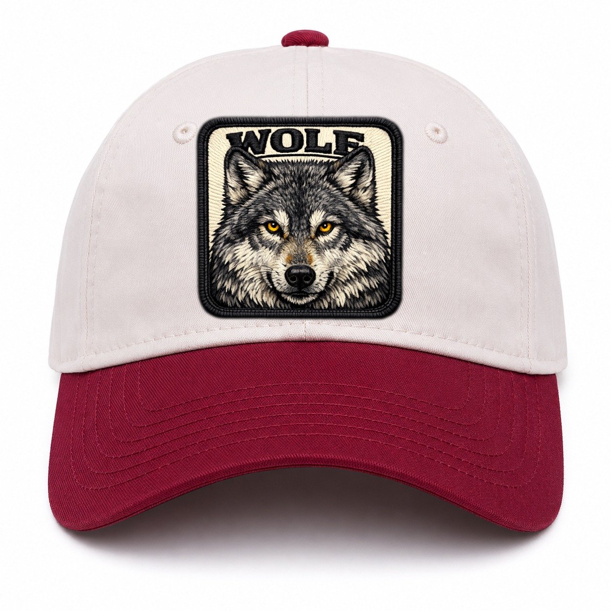 Wolf Two Tone Cap – Red