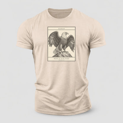 Eagle Specimen Plate Creature Canticle Cotton T-Shirt – Sand