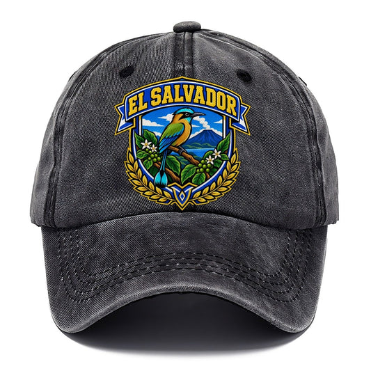 El Salvador Retro Badge Country Logos Classic Cap – Graphite