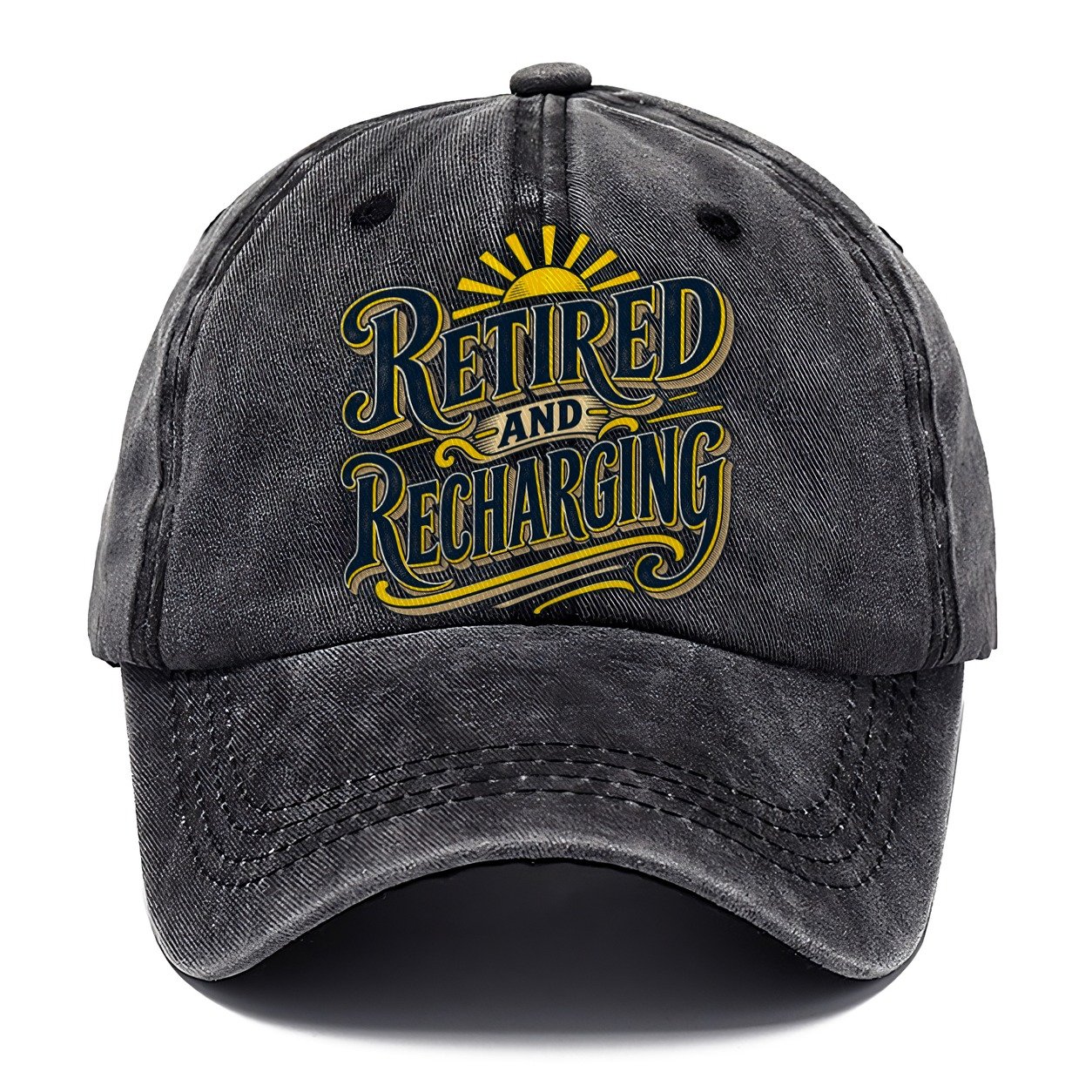 Retired And Recharging Retired Living Classic Cap – Graphite