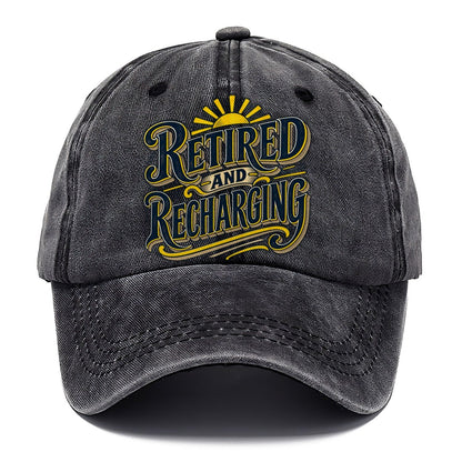 Retired And Recharging Retired Living Classic Cap – Graphite