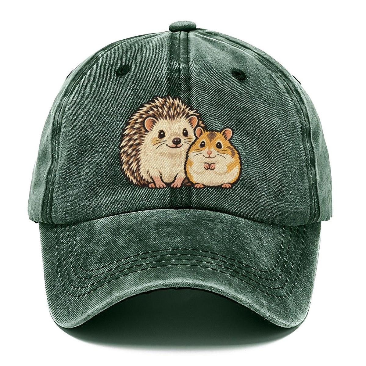 Hedgehog And Hamster Small Pet Logos Classic Cap – Forest Mist