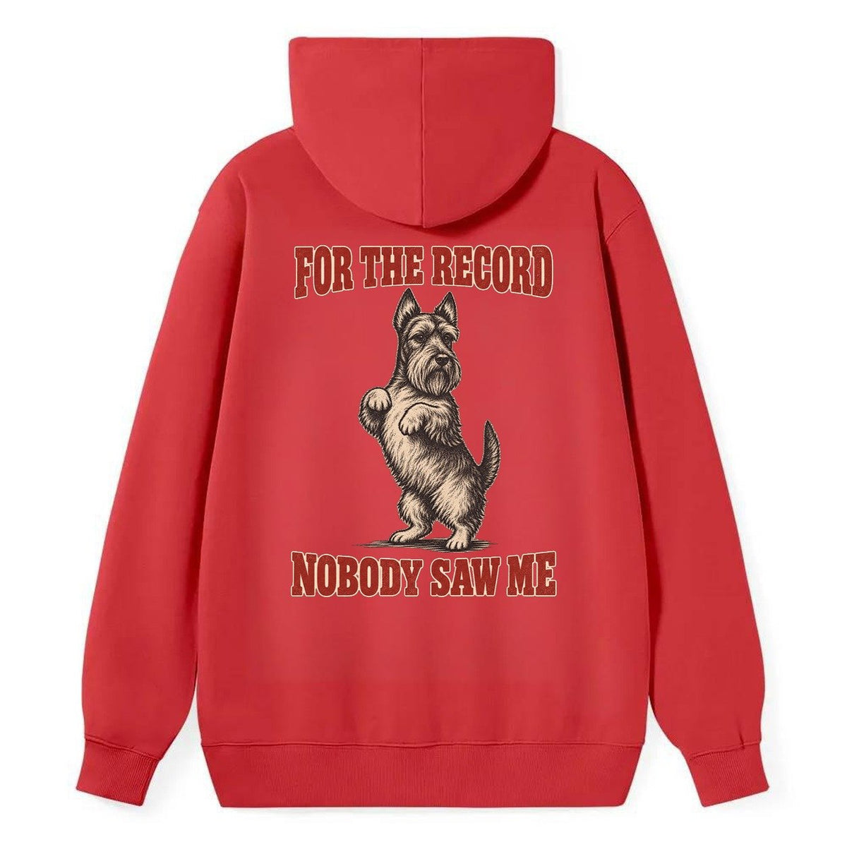 Scottish Terrier Dog Declarations Classic Pullover Hoodie – Red
