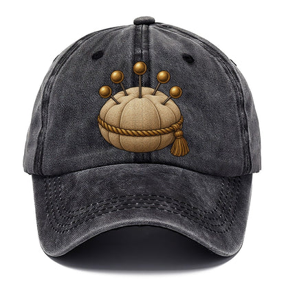 Pincushion And Pins Needlework Classic Cap – Graphite